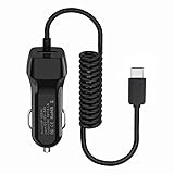 KFZ USB C Ladegerät Auto Netzkabel Zigarettenanzünder für iPhone 16 15, Xiaomi, per Samsung Galaxy S25 Ultra S24 FE S23 S22 S21 A56 A55 A54 A16 A15, 2-Port Hand Ladekabel Auto mit USB C autoladekabel