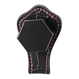 UncleS Tragbarer Fix Cue Kreidebeutel Mit Gürtelclip Hexagon Poolhalter Billard Ledergürtel Clip Hülle Werkzeugzubehör Für Billardspiel