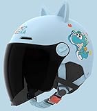 Halbhelm Für Kinder-Motorräder, Skihelm Für Kinder, Snowboardhelm Für Jungen, Mädchen Und Jugendliche D,48-55cm