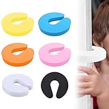 MEXRUMI 6Er-Pack Baby-Türstopper Mit Einklemmschutz Hochelastischer Schaumstoff Für Kindertürstopper 6 Farben