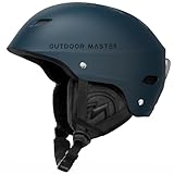 OutdoorMaster Kelvin Skihelm – Snowboardhelm für Herren, Damen & Jugendliche (L, Navy Blau)
