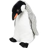 TRIXIE Pinguin Hundespielzeug Be Eco Erin - umweltfreundliches Plüschtier aus Recycling-Material, 28cm - nachhaltiges Kuscheltier Pinguin - Stofftier in schwarz-weiß - 34884