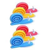 Housoutil 6 Stück Türclip Türstopper Tier geformt dekorativer Türstopper Schnecken Cartoon-Türstopper safe bodentürstopper tierischer türstopper Tiere Türkeil tpe