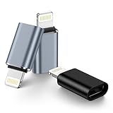 USB C auf Lightning Adapter (3 Stück),Adapter Lightning auf USB C für iPhone14/13/12/11/Pro Max/Pro/XR/XS/8/i Pad,IPhone Adapter für Schnelles Laden/Datenübertragung,iPhone Stecker Nicht für Audio/OTG