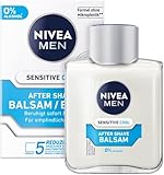NIVEA MEN Sensitive Cool After Shave Balsam (100 ml), beruhigendes After Shave für Männer, Hautpflege nach der Rasur mit Kamille und Vitamin E