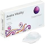 Coopervision Avaira Vitality Torische Monatslinsen weich, 6 Stück / BC 8.5 mm / DIA 14.5 mm / CYL -1.25 / ACHSE 170 / -1.25 Dioptrien