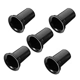 SOIMISS 5 Stück Teiliges Subwoofer Bassreflexrohr aus Kunststoff Langlebiger Lautsprecherport Ersatz Polierte Oberfläche Schwarzer Sprühlack Geeignet für Hi fi Heim Audio Zubehör