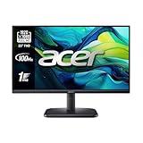 Acer EK251Q EBI Monitor 25 Zoll Full HD IPS 100Hz (62,2 cm, 1920 x 1080, 16:9, 250 Nits, 1ms Reaktionszeit, VRB, AMD FreeSync, ZeroFrame, 1xVGA/1xHDMI 1.4) PC-Monitor, Schwarz