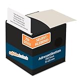 stempel-fabrik – Adressaufkleber mit Wunschtext personalisieren – Klebeetiketten für Briefe, Bücher, Schulmaterialien & Co – selbstklebende Adressetiketten (250 Stück | 51 x 25 mm)