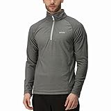 Regatta Montes Herren Mikrofleece-Pullover mit halblangem Reißverschluss XXL Grau (Light Steel)