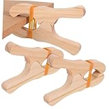 HONITANO 3 Stück Holzklammern Spielklammern für Spielzelte Sichere Befestigung Glatte Oberfläche Vielseitig für Strandtücher Decken Lebensmittelbeutel Montessori Holzspielzeug