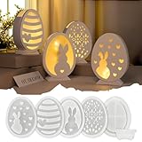 Silikonformen Gießformen Ostern, Silikonform Ostern Hase Silikon Gießform Ostern Silikonform Osterei Gipsformen zum Gießen Osternhase Epoxidharz Formen Giessformen Silikon Ostern für Handwerk