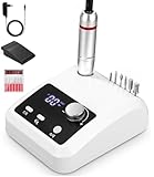 Nagelfräser, 45,000 rpm Fräser Für Gelnägel, Nagelfeile Elektrisch, 6 en 1 Elektrische Nagelfeile, Nagelfräser Für Gelnägel Mit Pedalen, Nail Drill, Elektrische Nagelfräser, Nail Drill Machine