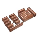 Uonlytech 1 Satz Teiliges Holzstempel Für Wochenplaner Diy Vintage Stempel Für Tagebücher Scrapbooking Und Dekoration Robustes Design Und Praktische Anwendung 12 Stück
