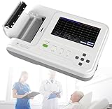 12-Kanal-EKG-Monitor Tragbarer 7-zoll-lcd-touchscreen-digital-6-kanal-elektrokardiograph EKG/EKG-gerät