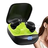 Generisch Wireless Earbuds – 5x5x2.6cm In Ear Headphones | Noise Cancelling Earbuds, ABS Mini 5.4 Hearing Aids Earphones with Powerful Bass for Sleeping, Outdoor Sports, Office, Home, Camping, Travel