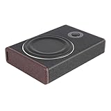DaiJiubu Subwoofer Auto Subwoofer Aktiv 8Zoll Aktiv Subwoofer Edelstahl Auto Untersitz SubwooferAktiv Bassbox UltradüNner Car Audio Autoradio FüR Pkw LKW Transporter 600W Schwarz