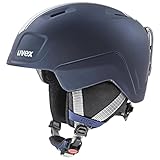 uvex heyya pro - Leichter Skihelm für Kinder - individuelle Größenanpassung - optimierte Belüftung - Race Midnight - Silver matt - 54-58 cm
