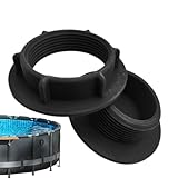 Pool-Ablaufschlauch-Adapter, Winterstopfen Frostschutz-Ersatz, mittlere Größe, Schlauch-Ablaufstopfen-Anschluss für Pool, ABS-Materialadapter mit sicherer, Outdoor-Garten, Hinterhof, Rasen, Schule