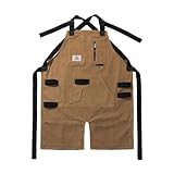 Küchenschürzen für Herren - wasserdichte Grillschürzen aus Segeltuch, robustes Design mit mehreren Taschen | Vielseitige Bäckerschürzen für Outdoor-Picknicks, Grillen und Camping, Arbeitskleidung ide