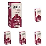 Bialetti-Kaffee Nespresso®-kompatible Kapseln – Deciso – 10 Kapseln (Packung mit 5)