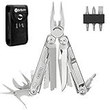 BIBURY Multifunktionale Zange mit Flaschenöffner, Faltbares Multitools für Mann, Tragbare Multifunktionswerkzeuge mit abschließbaren Klingen, Multi Tool ideal für Draussen Camping, hiking, Reparieren…