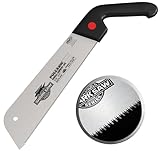 Famex 5505 Profi Japansäge 300mm aus Karbonstahl 14TPI - Made in Japan - Japanische Zugsäge Kataba mit flexiblem Sägeblatt, Feinsäge, Handsäge für gewerblichen Einsatz