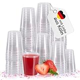 Vivaloo Schnapsgläser 2cl (20 ml) 300 Stück - Wiederverwendbare Shotgläser Plastik BPA-frei - Spülmaschinengeeignet Mit Eichstrich - Shotbecher - Pinnchen
