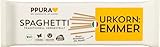 PPURA Bio Spaghetti Emmer Pasta 500 g, 100% natürliche Spaghetti aus dem Urkorn Emmer, Made in Italy - italienische Nudeln ohne Zusatz-, Farb- oder Konservierungsstoffe