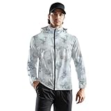 TOFOTL Leichte Regenjacke Regenmantel Durchsichtig Herrenjacken Mit Ärmel Tarnanzug Jagdausrüstung Langer Faltbar Gefütterte Ohne Kapuze Softshelljacke Für Herren Wander Jacke Herren Helles Grau L
