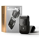 Der The Handyman™ von MANSCAPED®: Reise-Rasierapparat, Leichter akkubetriebener elektrischer Rasierer mit USB-C-Ladekabel für unterwegs, Abwaschbar, Langhaartrimmer und Folienscherkopf in einem