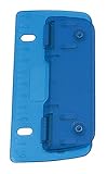 WEDO Taschenlocher 2-Loch Pocket Punch 8 cm mit Papierführung und Zentimeterskala ultraflach tragbar