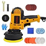 Poliermaschine, 700W Auto Poliermaschine Set, 600–3700 U/min, 19 Stück Autopoliermaschinen Set für Autodetaillierung, Polieren, Wachsen, Kratzerentfernung