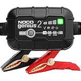 NOCO GENIUS2: 2A Intelligentes Batterieladegerät, 6V/12V Ladegerät, Erhaltungsladegerät und Desulfator mit Temperaturkompensation
