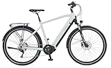 Prophete ENTDECKER 5.0 Trekking E-Bike 28' – AEG 250W Mittelmotor, 220 km Reichweite,Deore 10-Gang, Hydraulische Scheibenbremsen, Integrierter Li-Ion Akku, Grau/Schwarz