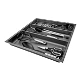 SO-BOX 3 Mehrzweckeinsatz Breite 49,1 cm, Tiefe 47,3 cm mit anthraziter Kanvas-Struktur für 60er Schubladen von Nobilia ab August 2012 und weitere Küchen