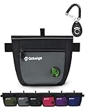 Gobeigo Hunde Leckerlibeutel und Training-Clicker, zwei magnetische Verschlüsse gegen Verschütten, 2-Tassen Leckerlitasche mit Hundekotbeutel-Spender, Metall-Clip Gürteltasche für Hundespaziergang