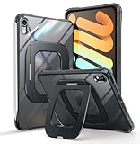 SUPCASE für iPad Mini 7 A17 Pro 2024 Hülle mit Ständer Kratzfest Case [Unterstützt das Laden des Apple Pencil] Durchsichtig Schutzhülle Schlank Cover (UBPrism) für iPad Mini 7th/6th 8.3 Zoll (Schwarz)