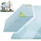 GARMIO® 14x ACRI Hohlkammerstegplatten Gewächshausplatten 4mm 10,25 m² Doppelstegplatte 121x60,5 cm, UV-beständig