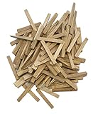 TECTOOL Fliesenkeile aus Holz, 5mm, 250 Stk I Präzise Abstandshalter, 55 x 7 x 0-8,5 mm I Robust und langlebig