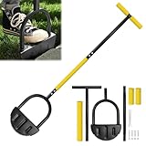 Zuxbolf Rasenkantenschneider mit Griff 107cm Rasenkantenstecher Halbmond Klinge aus Edelstahl Rasenabstecher Schont den Rücken Kantenstecher Rasen Kantenschneider für Gehwege Beete
