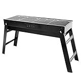 BBQ-Grill, Mini-Grill für den Außenbereich, Abnehmbarer Grill, Tragbarer Kohleofen, Klappgrill aus Edelstahl, Unabhängiges Holzkohlebecken, Reise-Picknick-Grillwerkzeug für den Auß