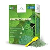 LERAVA® Kupferoxychlorid [Biologisch] - 800g - Verbessert Pflanzengesundheit - Lösliches Pulver Pflanzen - Für Garten und Obstbäume - Pilzfrei und Bakterizid - gegen Pilzbefall - Kupfer Pilzfrei