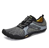 SAGUARO Sommer Barfussschuhe Damen Wasserschuhe Schnell Trocknend Traillaufschuhe Herren rutschfest Outdoor Aquaschuhe Schwarz 40 EU