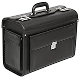Tassia Pilotenkoffer Aktentasche, Laptop Tasche, Business Trolley Handgepäck - Dokumentenkoffer 