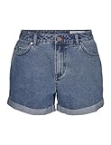 VERO MODA Damen VMZURI HR Loose Shorts Mix NOOS 10279493, Medium Blue Denim, L