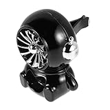 SOLUSTRE Auto Parfüm Langanhaltender Abrasive Reifen Gefrosteter Yogaball Mini-ringständer Luftauslass Auto Reisespiegel Plastik Black