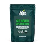 Green Origins Darmgrünmischung für die Darmgesundheit | Hochpflanzliche Ballaststoffe aus Zichorienwurzel Inulin, Spirulina, Weizengraspulver | 10 Portionen, 100 g | ohne Zusatzstoffe | vegan