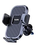 TOPK Handyhalterung Auto Handyhalter fürs Auto Lüftung mit 2023 Upgraded Hook Clip Universale KFZ Smartphone Halter Kompatibel mit iPhone/Galaxy/Huawei/Xiaomi usw.