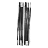 2 Rods Outdoor Camping Zeltstange, 4,9 M FiberglasTent Support Rod Bars Outdoor Support Rods Markisenrahmen Kit Fiberglas Pfosten Kit für Wandern Rucksackreisen Reisen 7-8 Personen Campingzelt